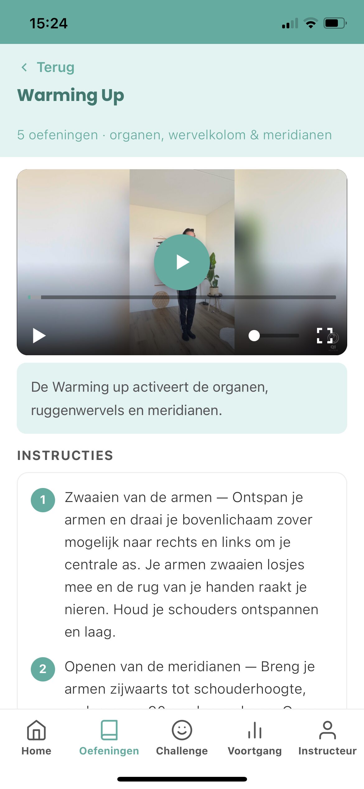 The Qi Gong Room - Oefening