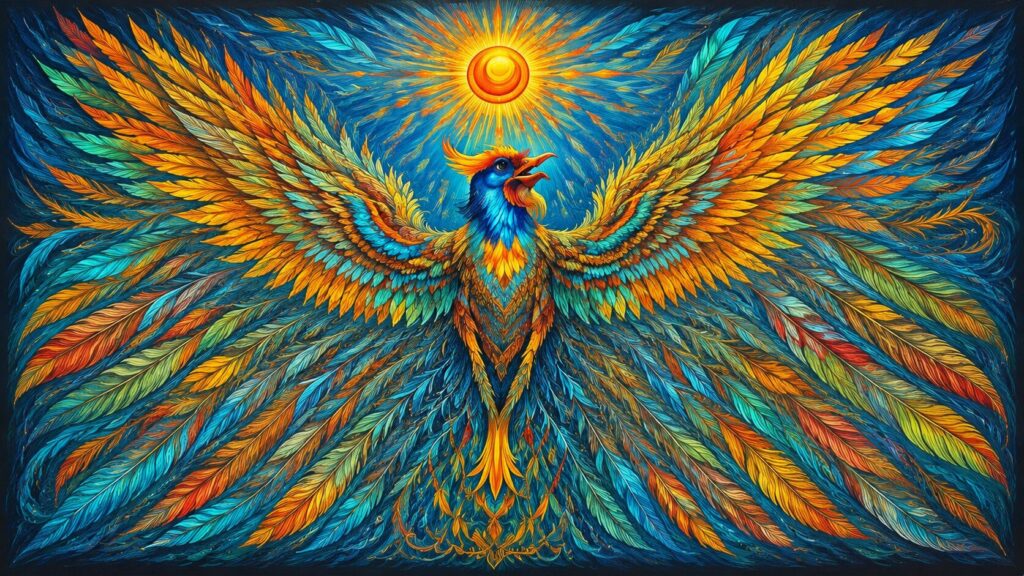 De Chinese Fenix is een symbool van harmonie, innerlijke ontwikkeling, evenwicht en het ontvouwen van onze ware natuur. De Fenghuang is onsterfelijk en beweegt mee met de natuurlijke cycli van het leven. Zij vertegenwoordigt de mogelijkheid om te groeien, te verfijnen en steeds opnieuw in overeenstemming te komen met wie we werkelijk zijn. De fenix verschijnt als er vrede is in ons hart. Dat maakt de feniks tot een krachtig beeld voor het pad van Qi Gong.